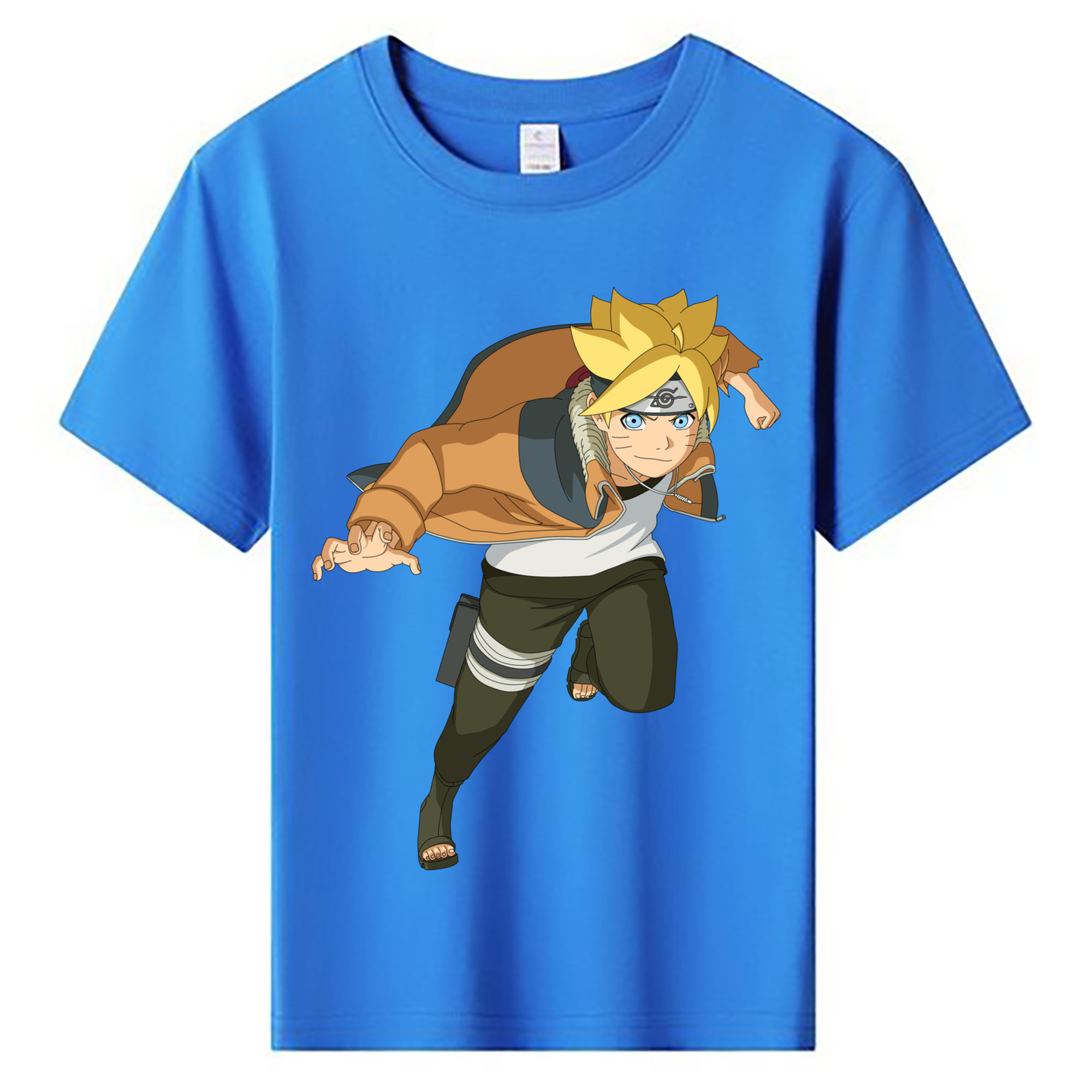 （画像用） NARUTO -ナルト- うずまき ナルト Uzumaki Naruto 綿100％キッズTシャツ（フロントプリント）